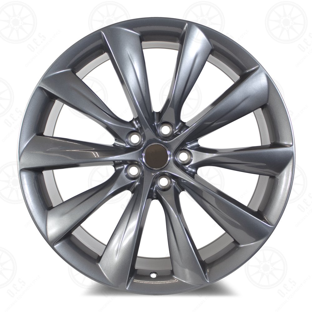 21x9 | 35 | RT05 Gloss Gunmetal | Turbine Style | 5x120 (Front