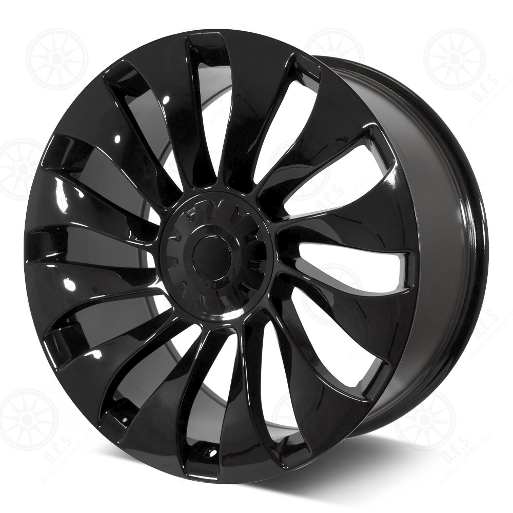 21x9 | 25 | RT17 Gloss Black | UberTurbine Style | 5x114.3