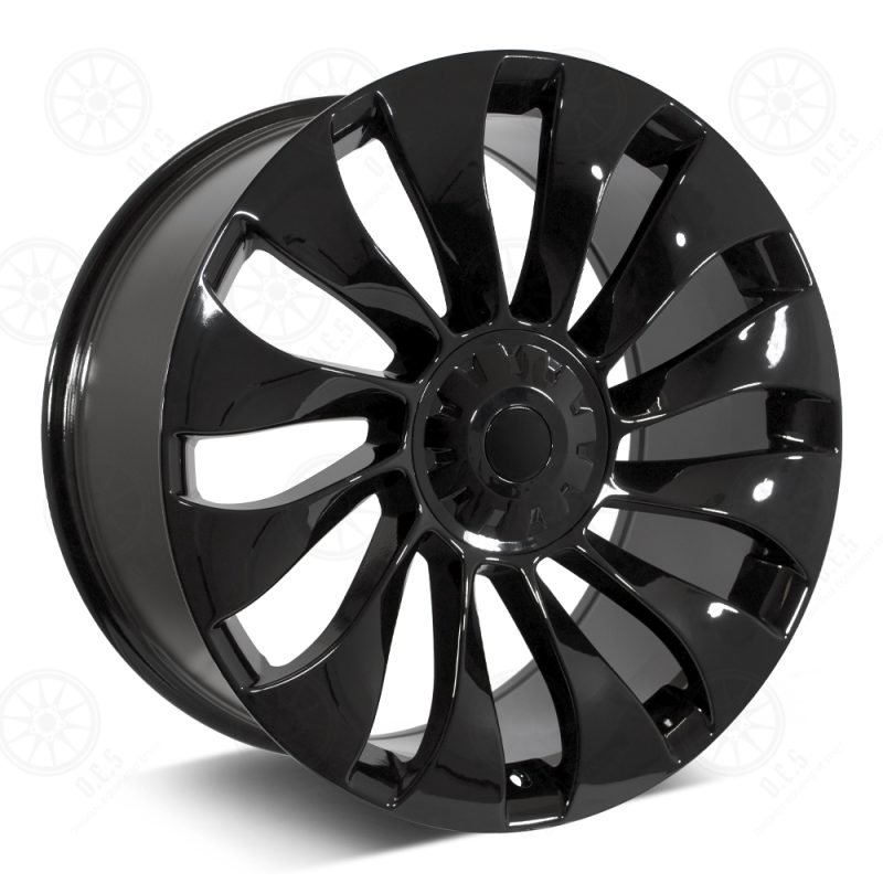 21x9 | 25 | RT17 Gloss Black | UberTurbine Style | 5x114.3