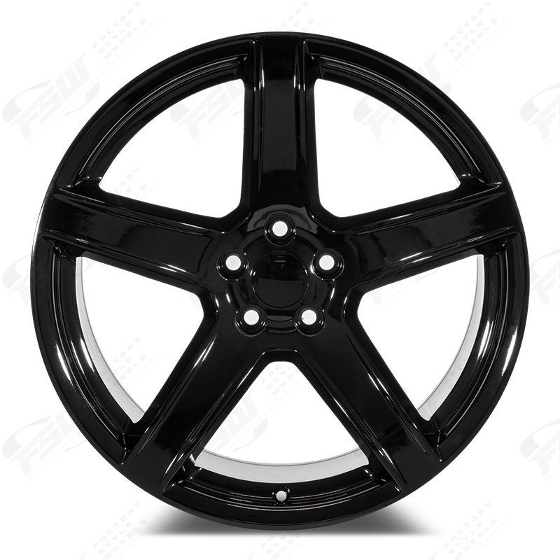 H2wheels④ 22x10.5 | 27 | F237 Gloss Black | HR2 Hellraiser Style | 5x115